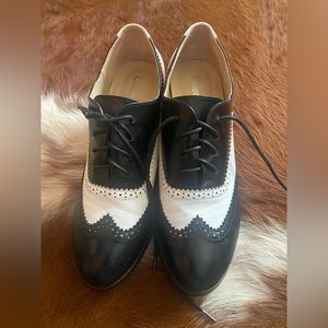 Odema Women's Vintage Leather Oxfords Lace ups